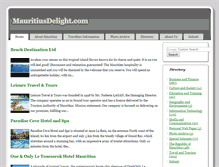 Tablet Screenshot of mauritiusdelight.com